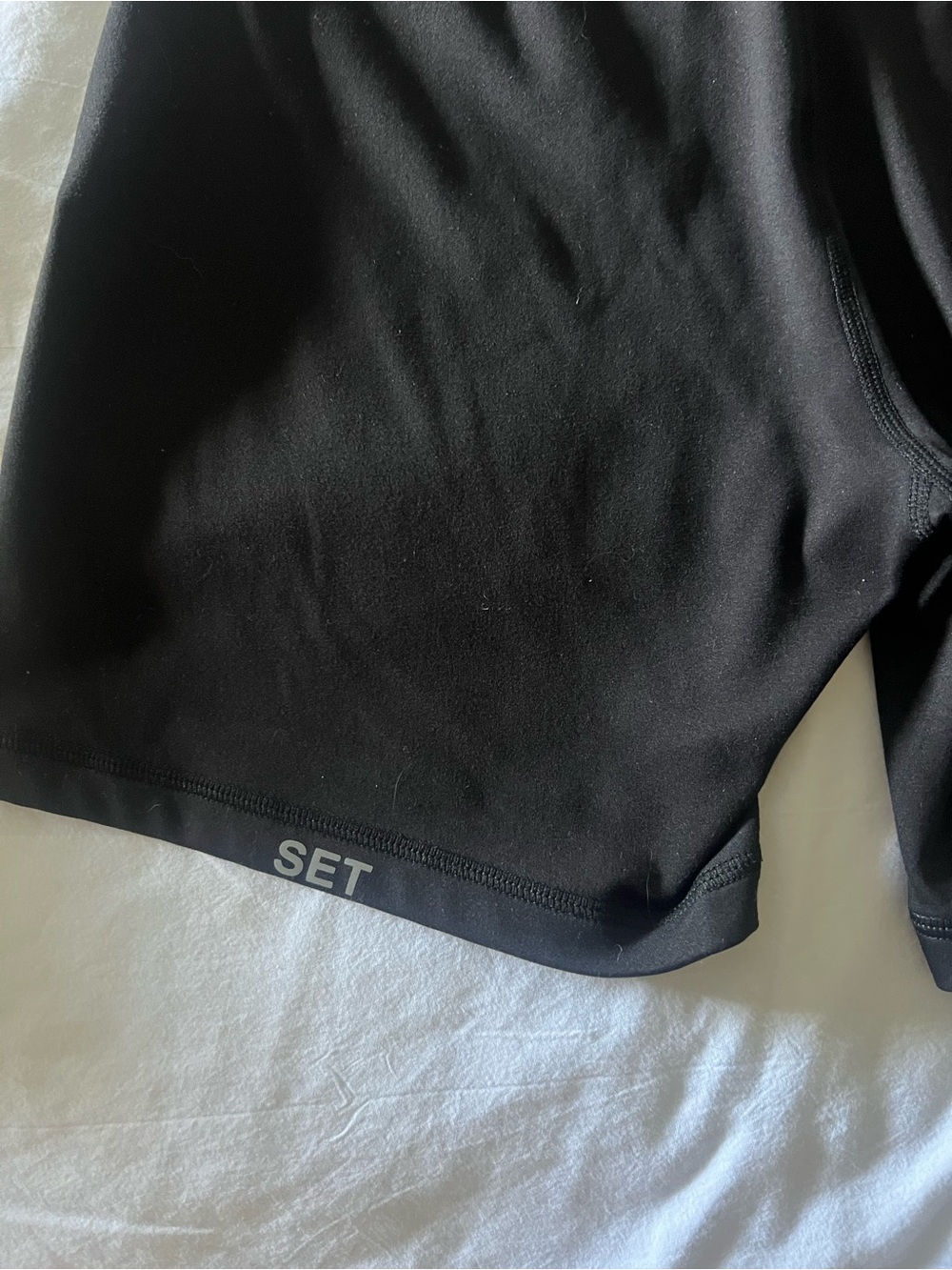 SET Active Black High-Rise Bike Shorts - Picture 4 of 4
